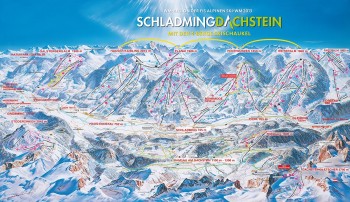 Pistenplan für Schladming-Dachstein