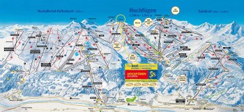 Busreisen nach Hochfügen - Skigebietsplan